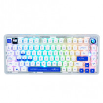 TECLADO GASKET GAME FACTOR MECANICO KBG800 PERSONALIZABLE 75% PANTALLA LCD BLUETHOOT 2.4G Y ALAMBRIC [ KBG800 ]