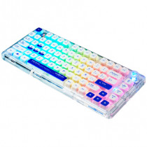 TECLADO GASKET GAME FACTOR MECANICO KBG800 PERSONALIZABLE 75% PANTALLA LCD BLUETHOOT 2.4G Y ALAMBRIC [ KBG800 ]