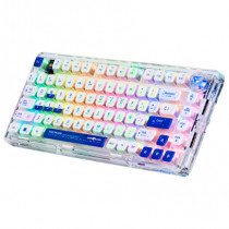 TECLADO GASKET GAME FACTOR MECANICO KBG800 PERSONALIZABLE 75% PANTALLA LCD BLUETHOOT 2.4G Y ALAMBRIC [ KBG800 ]