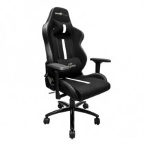 Silla Game Factor CG601 XL Tela Reclinable con Descansa Brazos 4D Estrella Metlica Color Negro-Blanc [ CGC601-WH ]