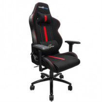 Silla Game Factor CG601 XL Tela Reclinable con Descansa Brazos 4D Estrella Metlica Color Negro-Rojo [ CGC601-RD ]