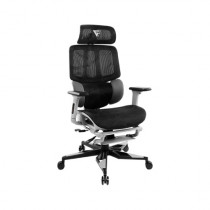 SILLA GAME FACTOR CGM700 MESH / RECLINABLE / DESCANSA BRAZOS 4D / ESTRELLA METALICA / NEGRO [ CGM700 ]