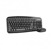 Kit Vorago Teclado y Mouse Km-303 Inalambrico Multimedia Negro [ AC-395896-2 ]