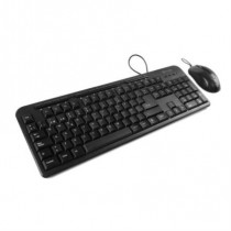 Teclado y Mouse Vorago KM-107 Almbrico Multimedia USB Color Negro [ KM-107 ]