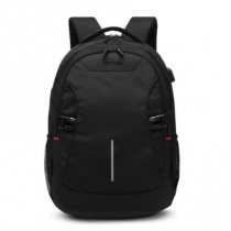 Mochila Vorago BP-402 XL Expandible para Laptop 15.6" Puerto USB Color Negro [ BP-402 ]