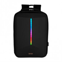 Mochila Vorago BP-500 15.6"  Start The Game Iluminacin RGB App Configurable USB Color Negro [ BP-500 ]