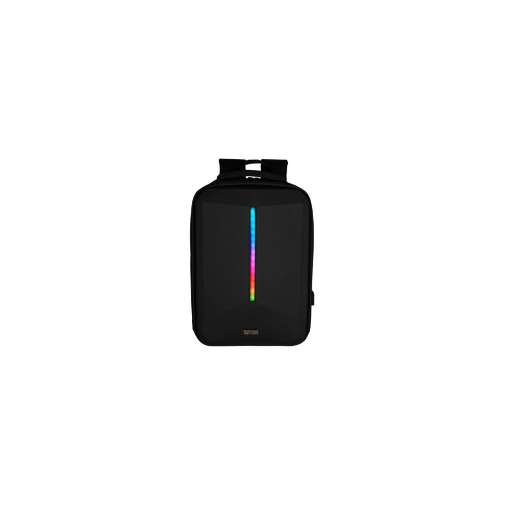 Mochila Vorago BP-500 15.6"  Start The Game Iluminacin RGB App Configurable USB Color Negro [ BP-500 ]