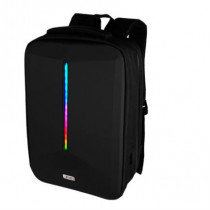 Mochila Vorago BP-500 15.6"  Start The Game Iluminacin RGB App Configurable USB Color Negro [ BP-500 ]