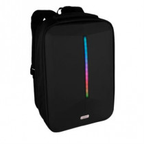 Mochila Vorago BP-500 15.6"  Start The Game Iluminacin RGB App Configurable USB Color Negro [ BP-500 ]