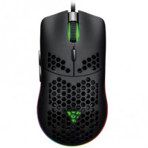 Mouse Vorago Game Factor MOG501 Ultralight Switch RGB 6200 dpi 6 Botones Color Negro [ MOG501 ]