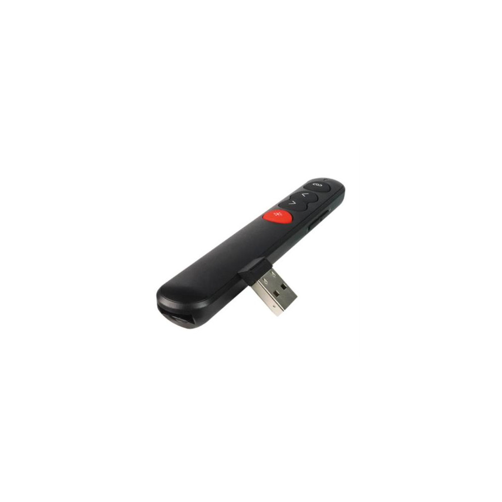 Presentador Lser Vorago LASP-305 con Apuntador Inalmbrico USB Slim Color Negro [ LASP-305 ]