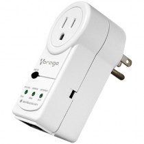 PROTECTOR DE VOLTAJE VORAGO AVR-300 RJ45/RJ11 PORTATIL 1800W ELECTRODOMESTICOS BLANCO [ AVR-300-WH ]