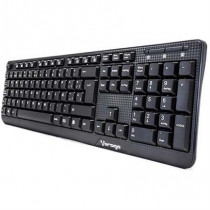 Teclado Vorago KB-102 Multimedia Usb Negro [ AC-445896-1 ]