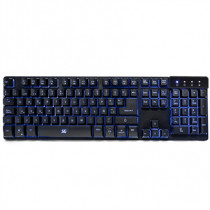 Teclado Vorago KB-502 Multimedia Iluminado RGB USB Color Negro [ KB-502 ]