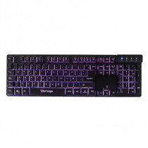 Teclado Vorago KB-502 Multimedia Iluminado RGB USB Color Negro [ KB-502 ]