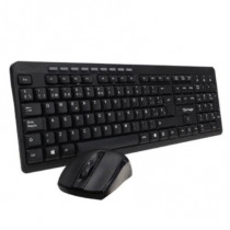 Teclado y Mouse Vorago KM-304 Inalmbrico Multimedia USB Color Negro [ KM-304 ]