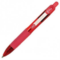 Bolgrafo Zebra Mini Z-Grip Retrctil Punto Mediano 1.0mm Color Rojo C/12 Pzas [ 7907-02 ]