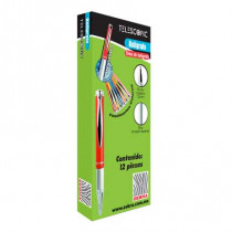 BOLIGRAFO ZEBRA TELESCOPIC DESLIZABLE 1.00 MM PQTE/12 [ 7918-08 ]