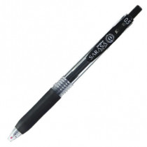 Boligrafo Zebra Sarasa Clip rollerball retractil punto fino 0.5 tinta gel color negro caja c/12 [ 808NGRFNC012 ]