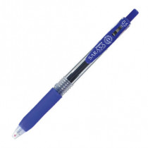 Boligrafo Zebra Sarasa Clip rollerball retractil punto fino 0.5 tinta gel color azul caja c/12 [ 808AZLFNC012 ]