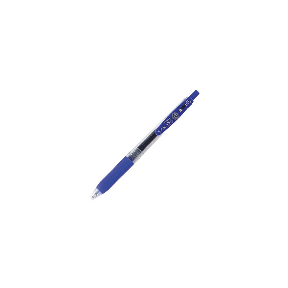 Boligrafo Zebra Sarasa Clip rollerball retractil punto mediano 0.7 tinta gel color azul caja c/12 [ 808AZLMDC012 ]