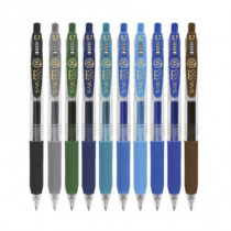 Boligrafo Zebra Sarasa Clip rollerball retractil punto mediano 0.7 tinta gel colores urtidos Wnter c [ 808STWMDE010 ]