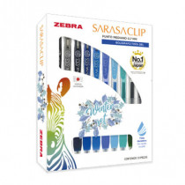 Boligrafo Zebra Sarasa Clip rollerball retractil punto mediano 0.7 tinta gel colores urtidos Wnter c [ 808STWMDE010 ]