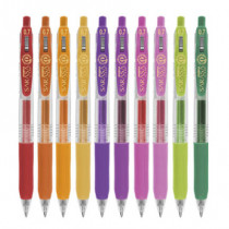 Boligrafo Zebra Sarasa Clip rollerball retractil punto mediano 0.7 tinta gel colores urtidos spring  [ 808STSMDE010 ]