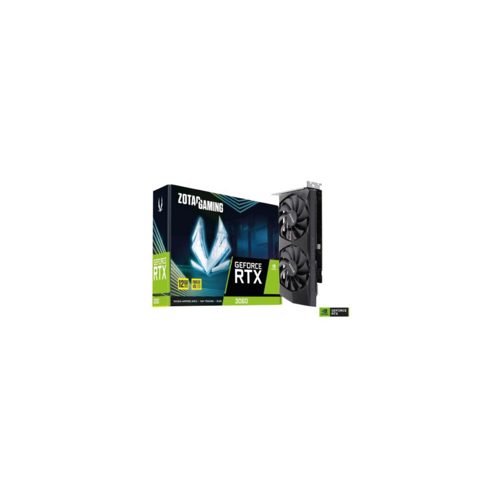 Tarjeta de Video Zotac Gaming GeForce RTX3060 12GB Dual Fan GDDR6 192 bits PCIe 4.0 1xHDMI 3xDP [ ZT-A30600P-10M ]