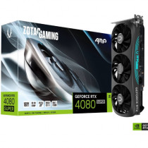 Tarjeta de Video Zotac AMP GeForce RTX4080 Super 16GB RGB Triple Fan GDDR6X 256-bit 3xDP 1xHDMI [ ZT-D40820F-10P ]