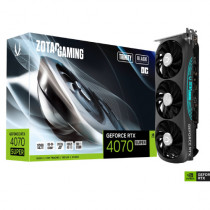 Tarjeta de Video Zotac Trinity Black Edition GeForce RTX4070 Super OC 12GB RGB Triple Fan GDDR6X PCI [ ZT-D40720J-10P ]