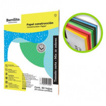 Block Papel Construccin Barrilito Mix Carta Colores Surtidos C/50 Hojas [ 7442PCT ]