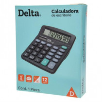 Calculadora Barrilito Delta Escritorio 12 Dgitos 17x14 cm Batera AA [ 7808CDE ]