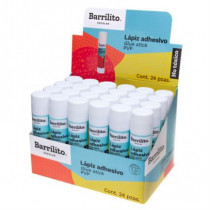 Lpiz Adhesivo Barrilito 21 g Caja C/24 Pzas [ 21GCH ]