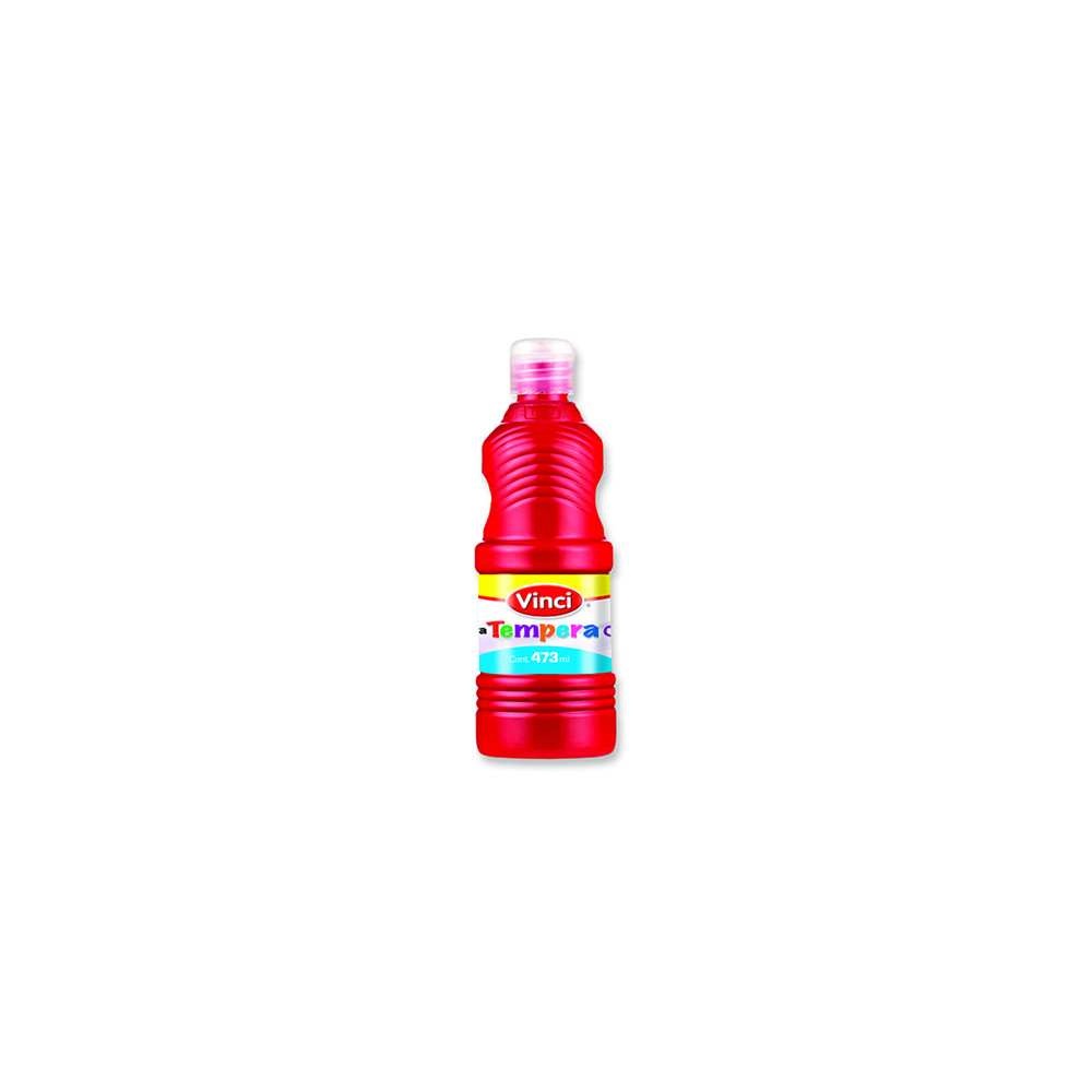 Pintura tempera vinci 473 ml rojo [ 22639 ]