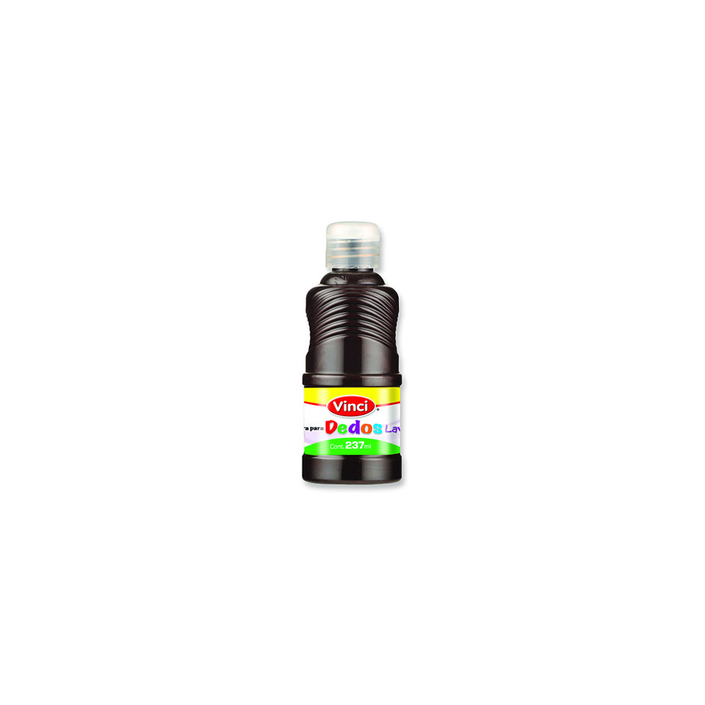 Pintura para dedos lavable vinci 237 ml caf  [ 22664 ]