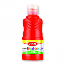 Pintura para dedos lavable vinci 237 ml naranja [ 22665 ]