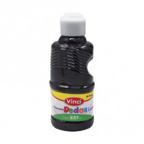 Pintura para dedos lavable vinci 237 ml negro  [ 22666 ]