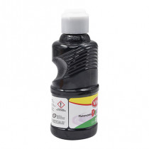 Pintura para dedos lavable vinci 237 ml negro  [ 22666 ]