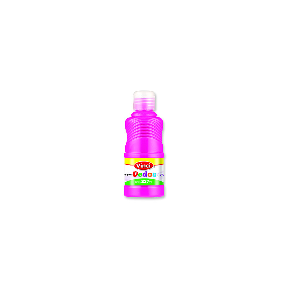 Pintura para dedos lavable vinci 237 ml magenta [ 22667 ]