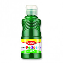 Pintura para dedos lavable vinci 237 ml verde [ 22669 ]