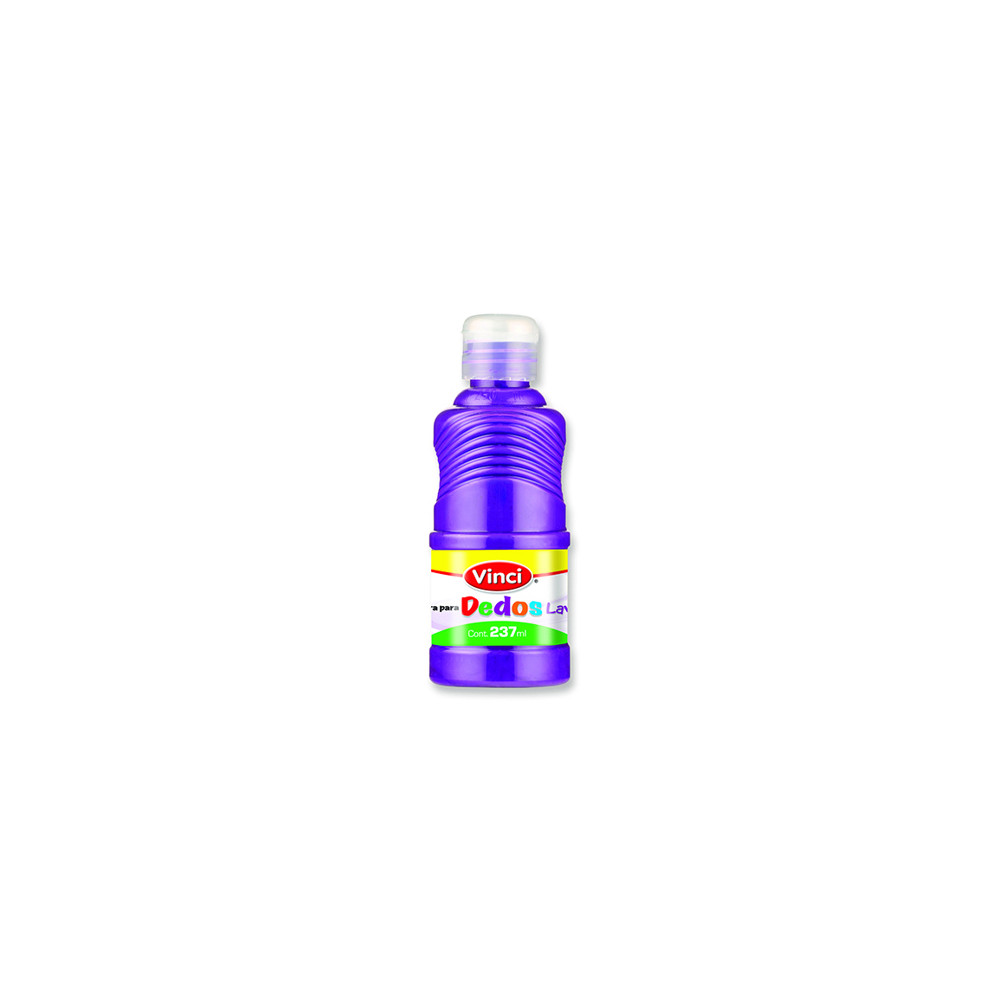 Pintura para dedos lavable vinci 237 ml violeta [ 22670 ]