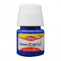 Pintura Cartel Vinci 25 ml Azul Ultramar #66 Caja c/10 piezas [ 2306 ]