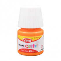 Pintura cartel vinci 25 ml amarillo medio - 51 caja c/10 piezas [ 2301 ]