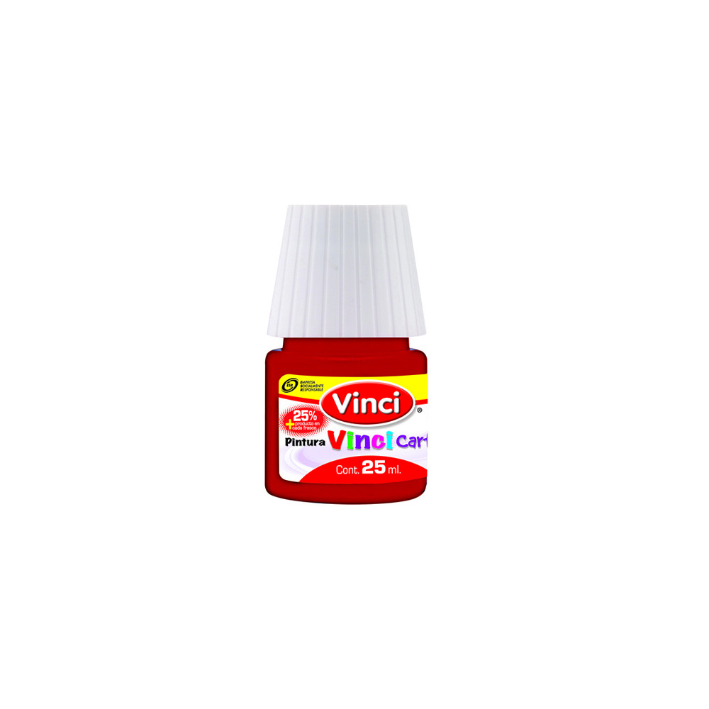 Pintura cartel vinci 25 ml carmin - 55 caja c/10 piezas [ 2312 ]