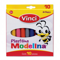 Plastilina Modelina Vinci Caja con 10 Barritas de Colores Surtidos [ 2358 ]