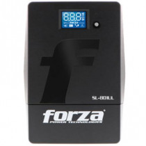 UPS Forza SL-801UL Interactivo Inteligente 800VA/480W 6 Salidas LCD Tctil Torre 120V Negro [ SL-801UL ]