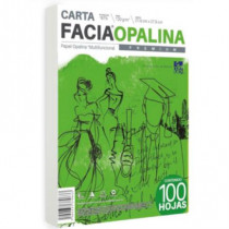 PAPEL FACIA OPALINA CARTA BLANCA C/100 120GR [ FACIA-OPALINA-BLANCA-120 ]