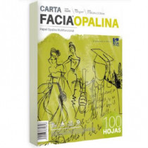 PAPEL FACIA OPALINA CARTA MARFIL C/100 120GR [ PAPEL-OPALINA-CARTA-MARFIL-120 ]