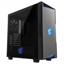 Gabinete Gamer Gigabyte Aorus C300 Glass Media Torre ITX mATX ATX 1xFan RGB Fusion 2.0 Cristal Templ [ GB-AC300G ]